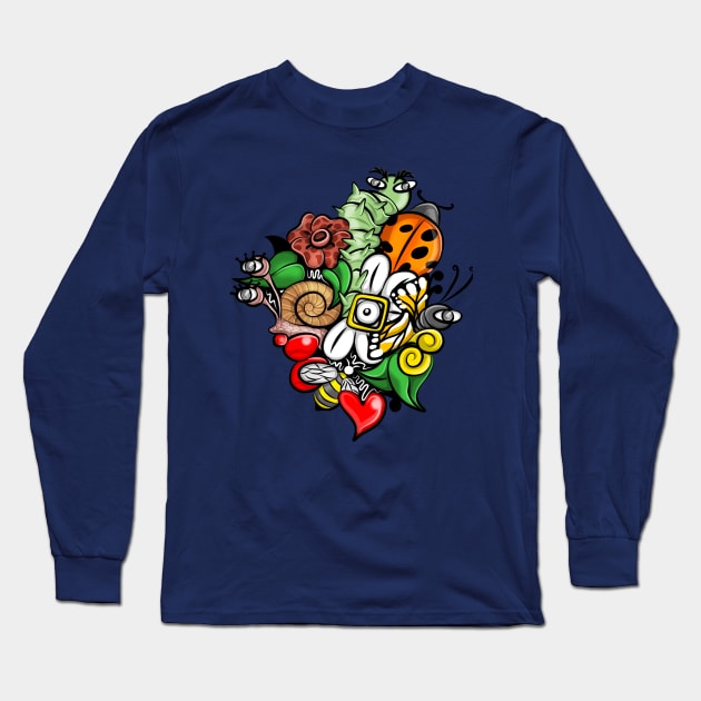 Freeart #5 Long Sleeve T-Shirt by Leo Pringadhy